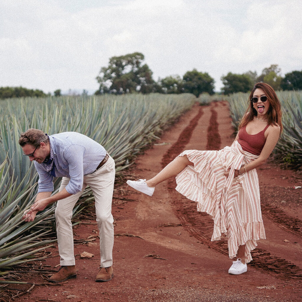 Buena Fe Co-Founders in Agave Field